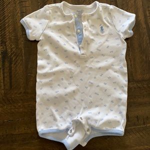 Ralph Lauren baby boy  alphabet print romper 6m